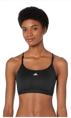 Sujetador acolchado Adidas para mujer soporte ligero buen nivel, negro, mediano DD Foto 1 de 4