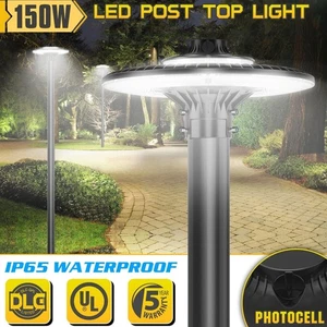 Led Post Top Light 150W 22500Lm with Photocell Adjustable CCT 3000K/4000K/5000K - Picture 1 of 10