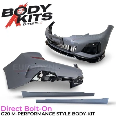 Kit de carrocería parachoques trasero delantero estilo rendimiento M BMW G20 340i 330i M340i 19-22 Foto 1 de 4