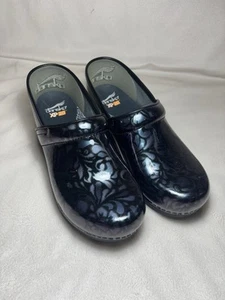 Dansko Professional XP 2.0 Clogs Filigree Floral Purple Womens Size 40 US 9.5-10 - Picture 1 of 12