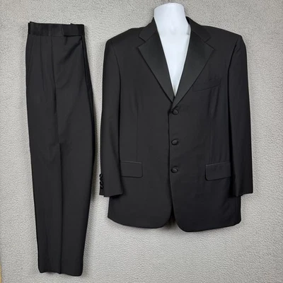 Brooks Brothers Tuxedo Mens 42R Black Golden Fleece Wool USA Old Money Wedding - Image 1 of 4