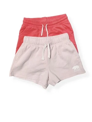 Pantalones Cortos Pull On Vellón Terry Rosa Marca Surtida, CONJUNTO de 2, Niñas Talla Mediana 8 Foto 1 de 4