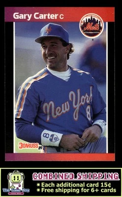 1989 Donruss #53 Gary Carter New York Mets - Image 1 of 2