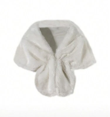 🤍 Mantón de piel sintética perfecto para fiesta navideña o boda 5’x1’ Foto 1 de 4