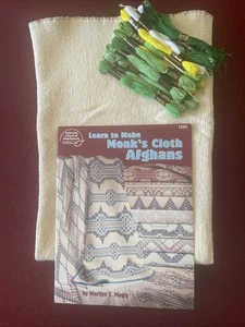 Panno da ricamo monaci kit tessuto fai da te ricamo libro cucito e 15 filo interdentale - Foto 1 di 5