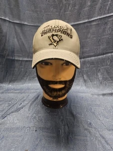Reebok Pittsburgh Penguins NHL 2009 Stanley Cup Champions Hat Cap Gray One Size - Picture 1 of 13