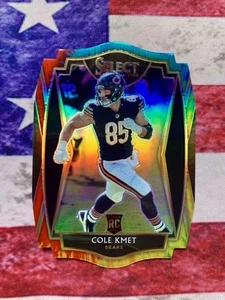 Cole Kmet 2020 Panini Select Tie Dye Prizm Premier Level SSP troquelado 25/25 radiocontrol - Imagen 1 de 3