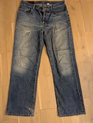 Vintage Abercrombie & Fitch Jeans - Low Rise - 32R - Made in USA - Distressed - Image 1 of 4