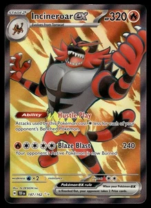 Incineroar ex 187/162 SV05: Temporal Forces Pokemon - Picture 1 of 2