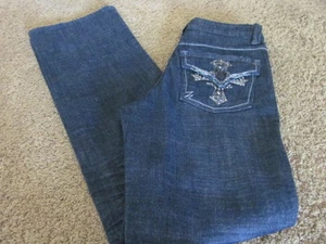MAKERS USA MU DENIM DUNGAREES JEANS 4 Studs Tummy Control Rear Gaping NWT* - Bild 1 von 6