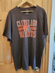 Cleveland Browns '47 Brand Block Stripe Logo Size 2XL T-Shirt - Picture 1 of 3