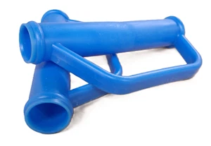 Sackkarrengriffe Karrengriffe Ø25 mm mit Handschutzbügel 2 Stück ! BLAU - Bild 1 von 2