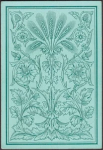 Tarjetas de juego cartas individuales antiguas esquina cuadrada * FLORES DE ARTE * Owen Jones X - Imagen 1 de 3