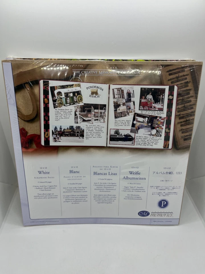 Páginas Creative Memories Originales 12 x 12 - 15 Hojas/30 Caras - Tú eliges - Nuevas Foto 1 de 1