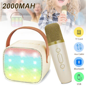Kinder Bluetooth Karaokemaschinen Mikrofon Karaoke Spielzeug LED Karaoke-Player
