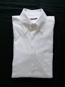 Camicia uomo classic fit tg. 39 / M colletto button down bianca 100% cotone - Foto 1 di 21