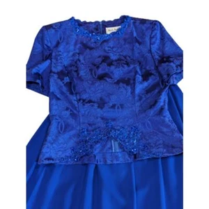 Nah Nah Collection Blue Formal 2 Piece Outfit Special Occasion Size 14 Vintage - Bild 1 von 12