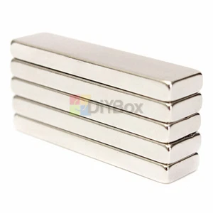 10Pcs Big Strong Block Bar Fridge Magnets 40x10x4mm Rare Earth Neodymium N52 - Picture 1 of 5