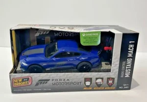 New Bright RC, Mustang Mach 1, Blue Car, New - Picture 1 of 4