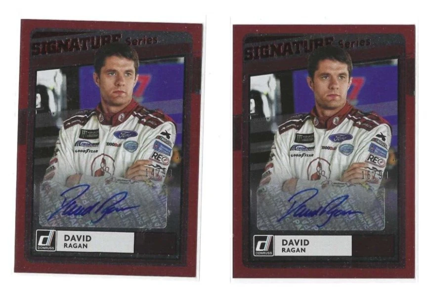 David Ragan (2) 2021 Donruss Signature Series Autograph #SS-DR Serial #14-16/99 - Image 1 of 1