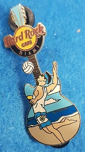 PIN Hard Rock Café MIAMI ARGENTINO JUGADOR DE VOLEIBOL PLAYA SIRVIENDO GUITARRA - Imagen 1 de 1