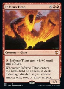 INFERNO TITAN mtg NM-M New Capenna Commander Mythic 1 Card - Picture 1 of 1