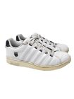 K Swiss Classic Low Sneakers Womens Size 9 M Blue on White Tennis Leather Shoes 