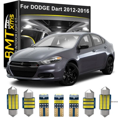 10x Interior LED Light Bulbs License plate Trunk For DODGE Dart 2012-2016 Foto 1 de 4