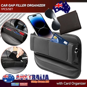 Universal 1x Car Seat Gap Storage Bag Crevice Box Card Organizer Bag Accessories - Picture 1 of 11