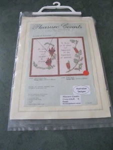 Pleasure Counts: Counted Cross Stitch Kit: Theme: Paper Bark : Not Started. - Picture 1 of 3