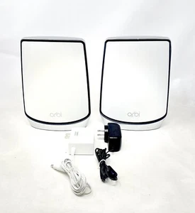 Netgear RBR850 Router and RBS850 Satellite Extender WiFi 6 Tri-Band AX6000 - Picture 1 of 9