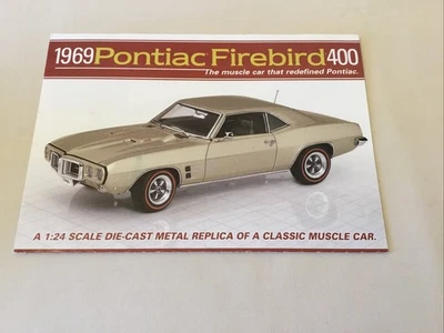 Pontiac Firebird 400 1969 Danbury como nuevo formulario de reserva papeleo solo 1:24 Foto 1 de 4