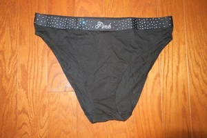 L ❤️ VICTORIA'S SECRET ❤️ BRAGAS BIKINI PIERNA ALTA ❤️ PEDRERÍA ROSA BANDA ANCHA - Imagen 1 de 5