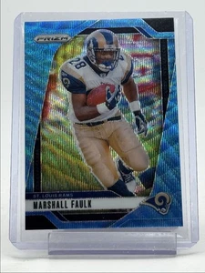 MARSHALL FAULK 2024 PANINI PRIZM FOOTBALL BLUE WAVE RAMS /230 Q1787 - Picture 1 of 2