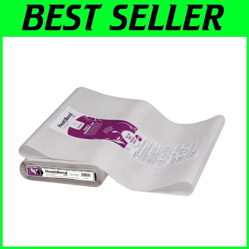 Double-Sided Adhesive for Fabric - Lite Iron-On Roll - Image 1 of 4