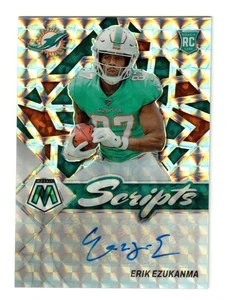 2022 Mosaic Scripts Erik Ezukanma Auto Silver Rookie RC #RS-EE Miami Dolphins - Picture 1 of 18