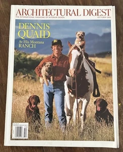 Architectural Digest October 2003 Dennis Quaid Star Jones Jeremiah Goodman Nice! - Picture 1 of 2