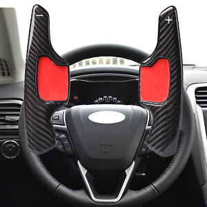 Carbon Fiber Steering Wheel Paddle Shifter For Ford Mondeo Taurus Edge Lincoln