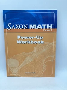 Saxon Math Course 3 Power-Up Workbook Middle School - Imagen 1 de 5