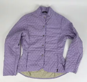Chaqueta acolchada ligera para mujer Barbour Fulbourn UK10 lila púrpura ajustable - Imagen 1 de 9