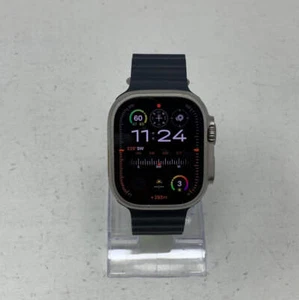 Unlocked Apple Watch Ultra 49MM Starlight Titanium Gray Trail Loop A2622 - Zdjęcie 1 z 10