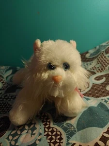 12" White Persian Cat Stuffed Animal - Picture 1 of 2