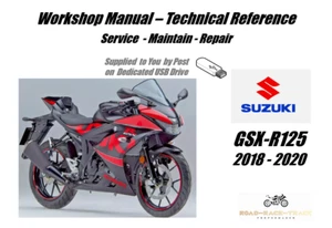 Suzuki GSXR125 GSX R125 Service Repair Workshop Manual USB 2018 - 2020 - Picture 1 of 9