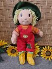 Zapf Creation Girl Maggie Raggies Plush Doll Red Overalls Hat Yellow Boots 17"