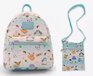 Mini zaino e borsa a tracolla Loungefly Pokemon caramelle giapponesi dolcetti e passaporto - Foto 1 di 5