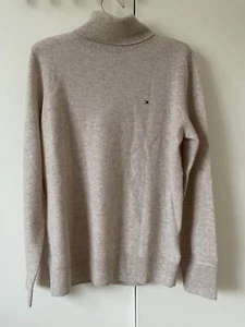 Tommy Hilfiger ladies beige wool/cashmere blend jumper sz M BNWT - Picture 1 of 10