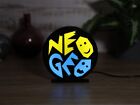 Neo Geo LED Sign, USB Light Up Logo, Gaming Collectible, Retro Gamer, MVS Games