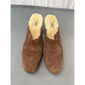 UGG Lammfell gefütterte braune Wildleder Clogs US Größe 7 - Bild 1 von 9
