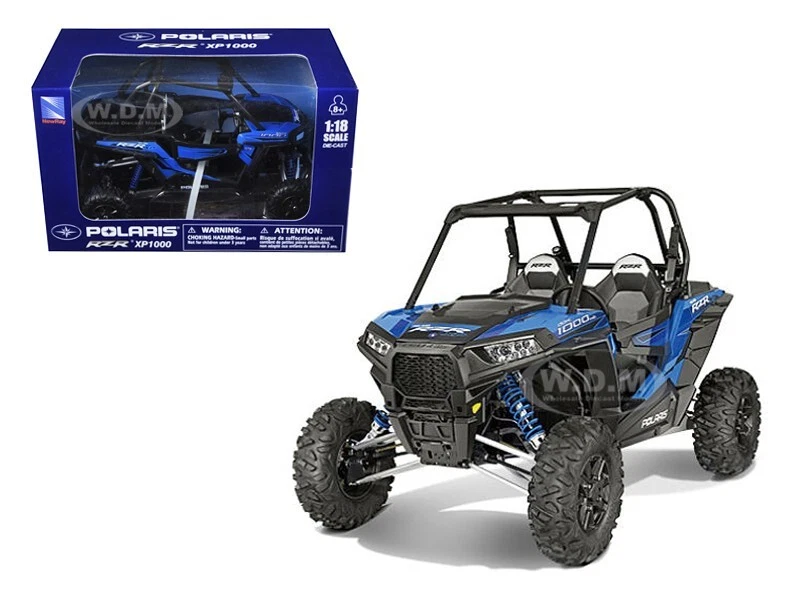POLARIS RZR XP 1000 BUGGY BLUE 1/18 DIECAST MODEL BY NEW RAY 57593 B - Image 1 of 1