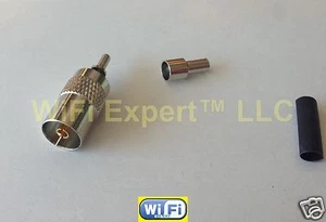 Sertissage femelle IEC DVB-T TV PAL pour connecteur câble coaxial RG174 RG179 RG316 RG188 - Photo 1/4